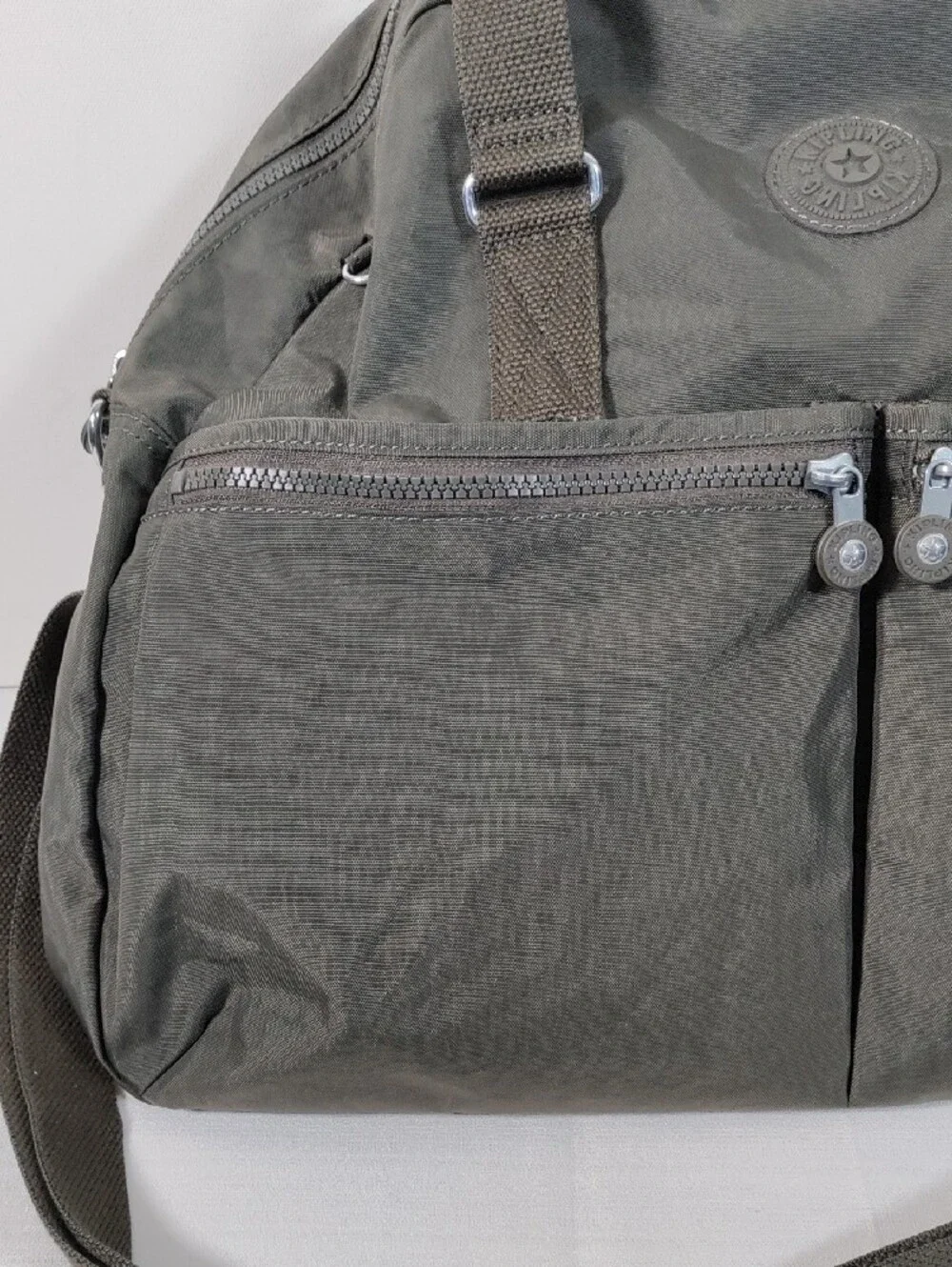 G400 Kipling green Eugina XL Weekender Duffle Bag
